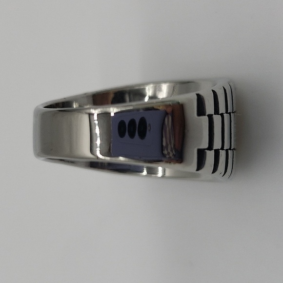 2010- Yellow Cubic Zirconia Handmade Men's Ring Size 10.5 NWT - Picture 7 of 8